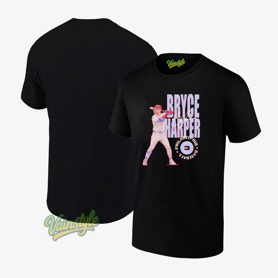 2025 Bryce Harper Philadelphia Stamp Signature T-Shirt 2025 Bryce Harper Philadelphia Stamp Signature T-Shirt
