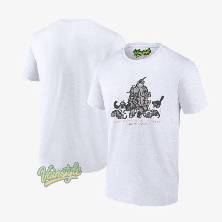 B Kliban Hawaiian Humane Society Adopt A Cat T-Shirt B Kliban Hawaiian Humane Society Adopt A Cat T-Shirt