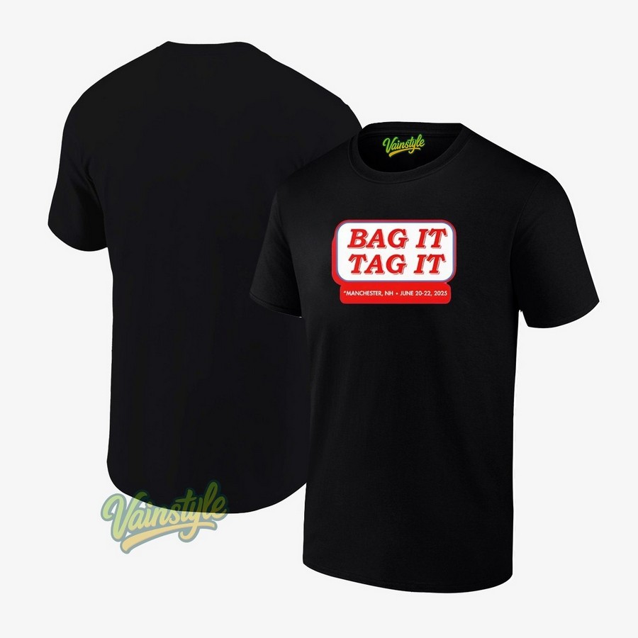 Bag It Tag It Manchester NH June 20 22 2025 T-Shirt Bag It Tag It Manchester NH June 20 22 2025 T-Shirt