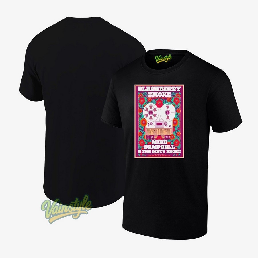 Blackberry Smoke Rock N Roll Summer Tour 2025 Poster T-Shirt Blackberry Smoke Rock N Roll Summer Tour 2025 Poster T-Shirt