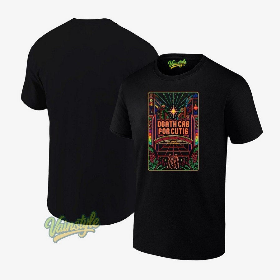 Death Cab For Cutie Grand Sierra Casino In Reno Nevada July 24 2025 Poster T-Shirt Death Cab For Cutie Grand Sierra Casino In Reno Nevada July 24 2025 Poster T-Shirt