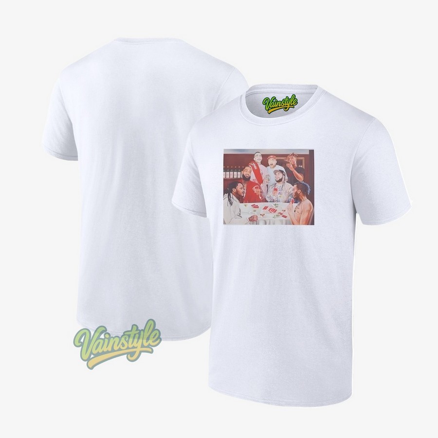 Drake Wearing Rip Legends X Vlone T-Shirt Drake Wearing Rip Legends X Vlone T-Shirt