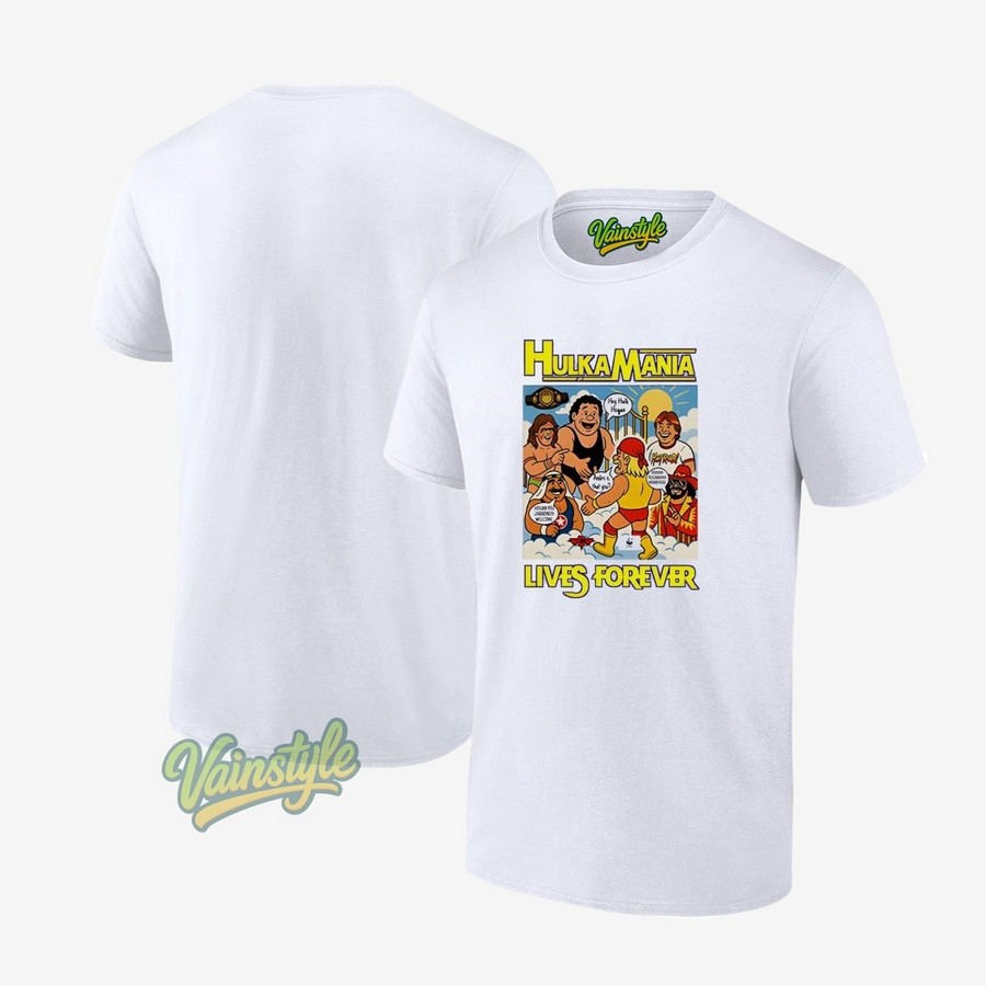 Hulkamania Hulk Hogan Lives Forever T-Shirt Hulkamania Hulk Hogan Lives Forever T-Shirt