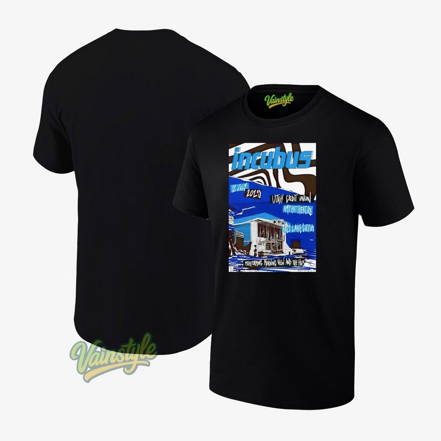 Incubus Jul 12 2025 In Salt Lake City UT Poster T-Shirt Incubus Jul 12 2025 In Salt Lake City UT Poster T-Shirt