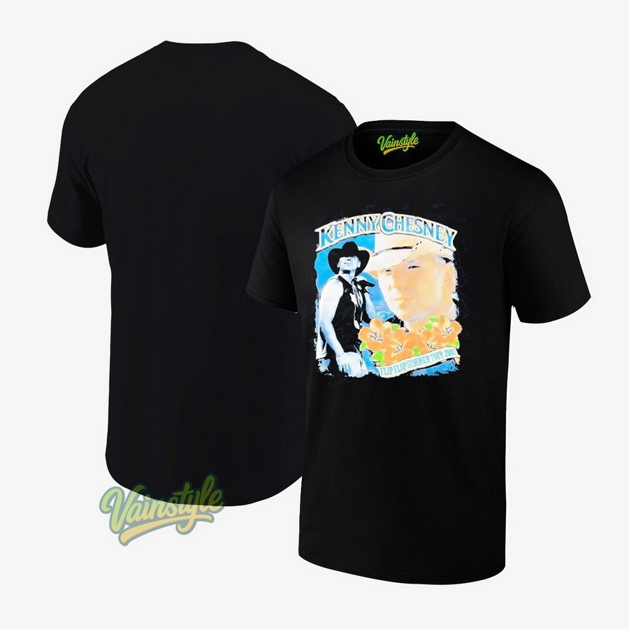 Kenny Chesney flip flop summer tour 2007 vintage T-Shirt Kenny Chesney flip flop summer tour 2007 vintage T-Shirt