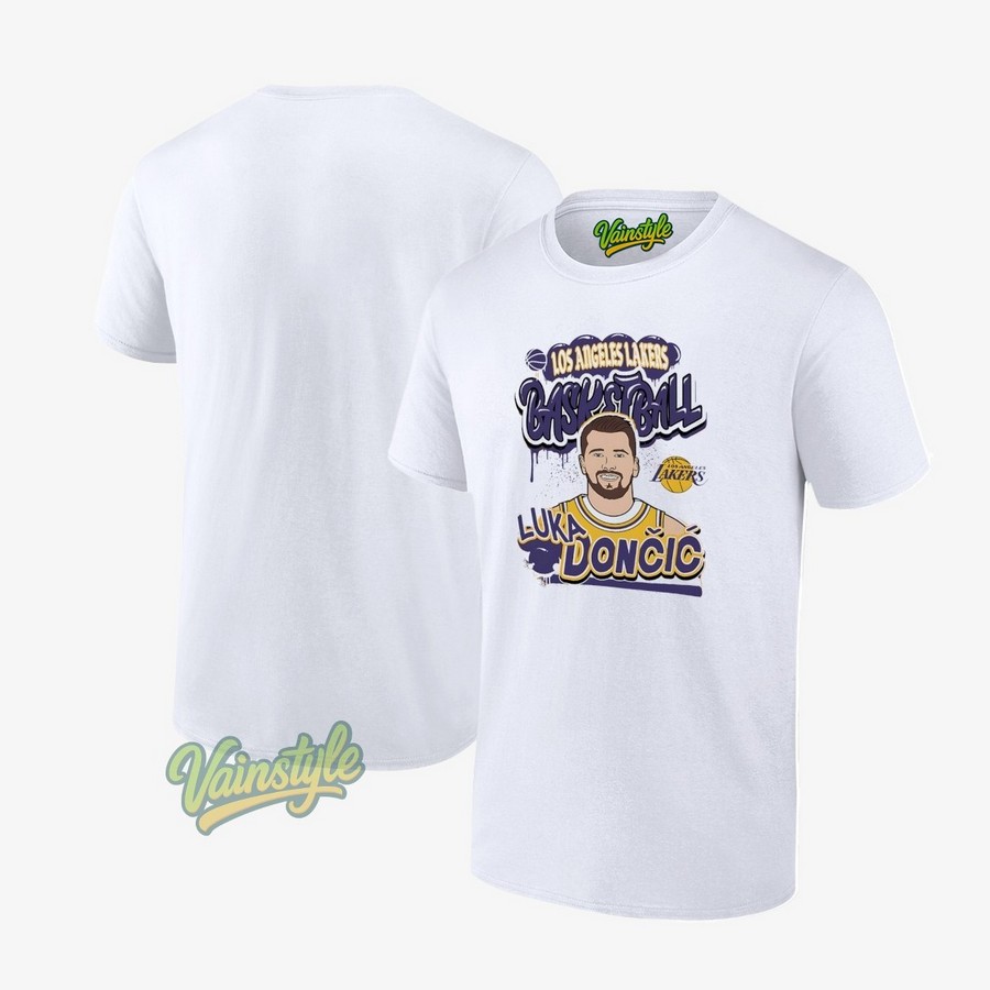 Luka Doncic Los Angeles Lakers basketball cartoon T-Shirt Luka Doncic Los Angeles Lakers basketball cartoon T-Shirt