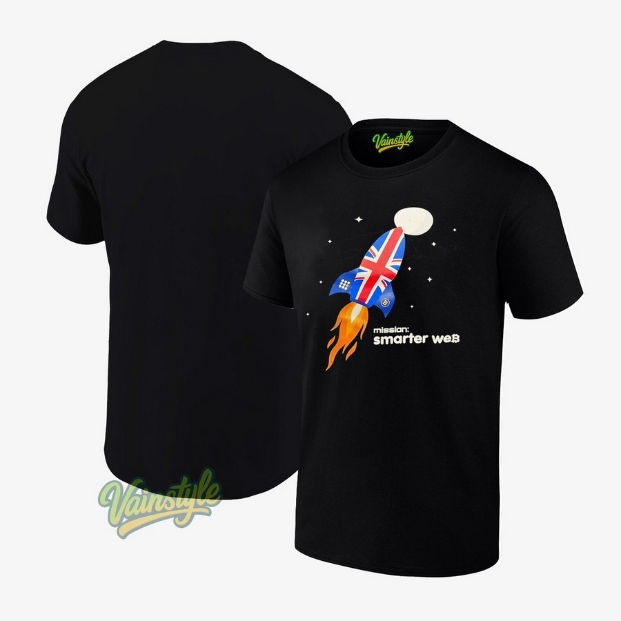 Mission smarter web bitcoin England rocket space T-Shirt Mission smarter web bitcoin England rocket space T-Shirt