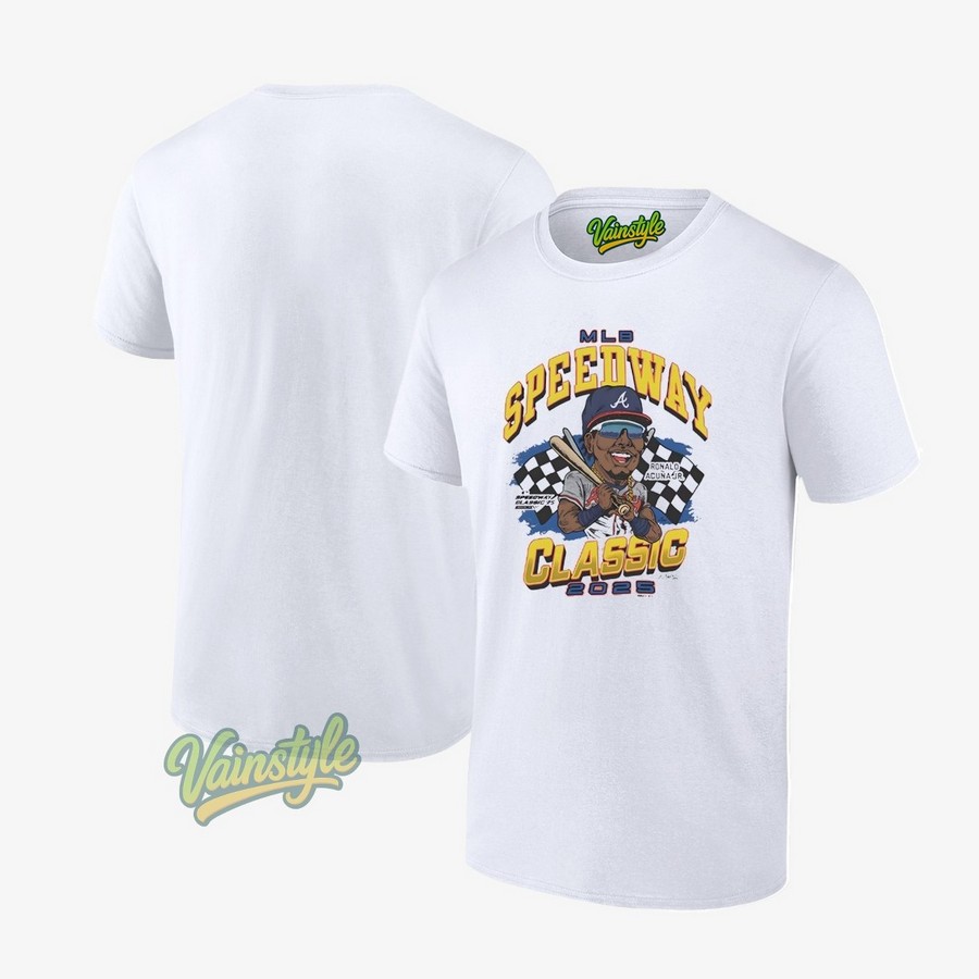 MLB Speedway ’25 Ronald Acuña Jr. Atlanta Braves T-Shirt MLB Speedway ’25 Ronald Acuña Jr. Atlanta Braves T-Shirt