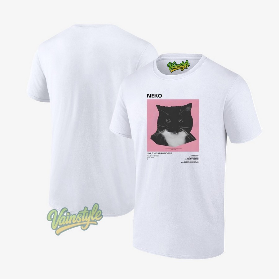 Neko Uni The Strongest Cat T-Shirt Neko Uni The Strongest Cat T-Shirt