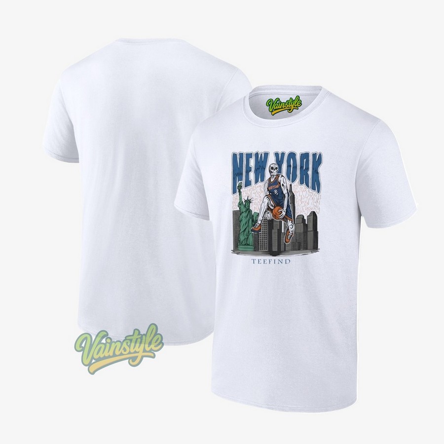 New York Skeleton Basketball Teefind T-Shirt New York Skeleton Basketball Teefind T-Shirt