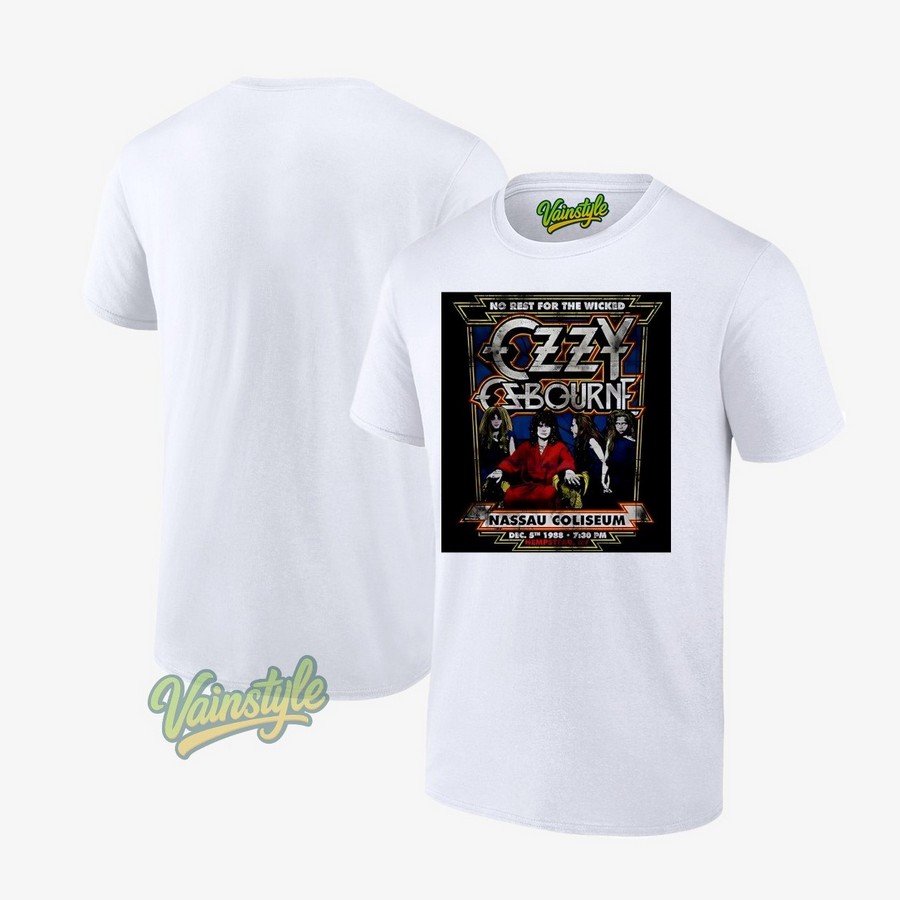 No Rest For The Wicked Ozzy Retro T-Shirt No Rest For The Wicked Ozzy Retro T-Shirt