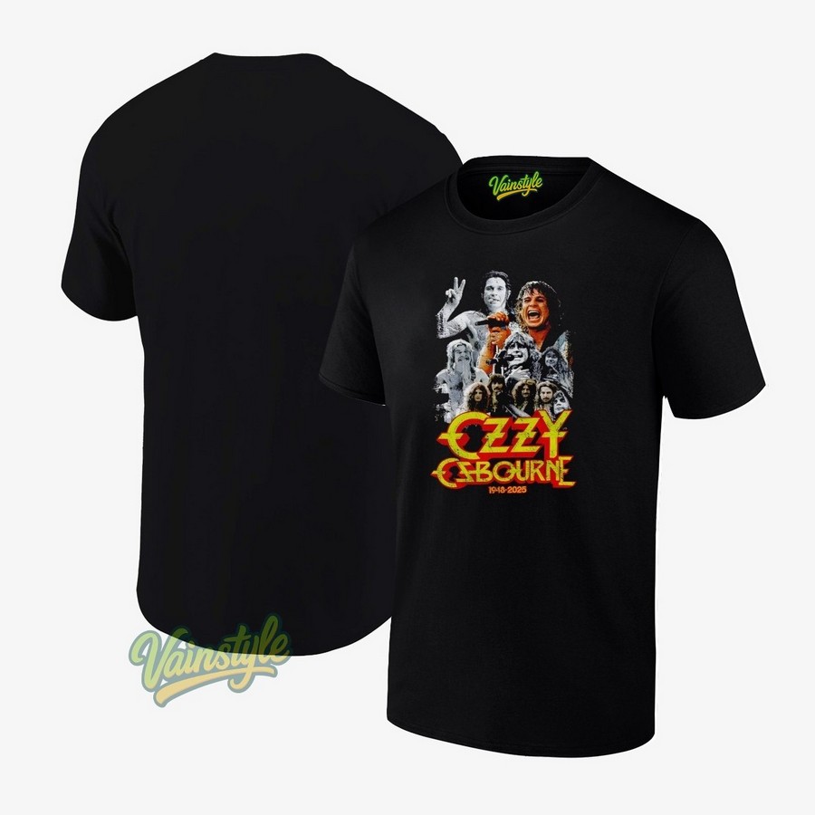 Ozzy Osbourne Memorial 1948 2025 Vintage Tribute T-Shirt Ozzy Osbourne Memorial 1948 2025 Vintage Tribute T-Shirt