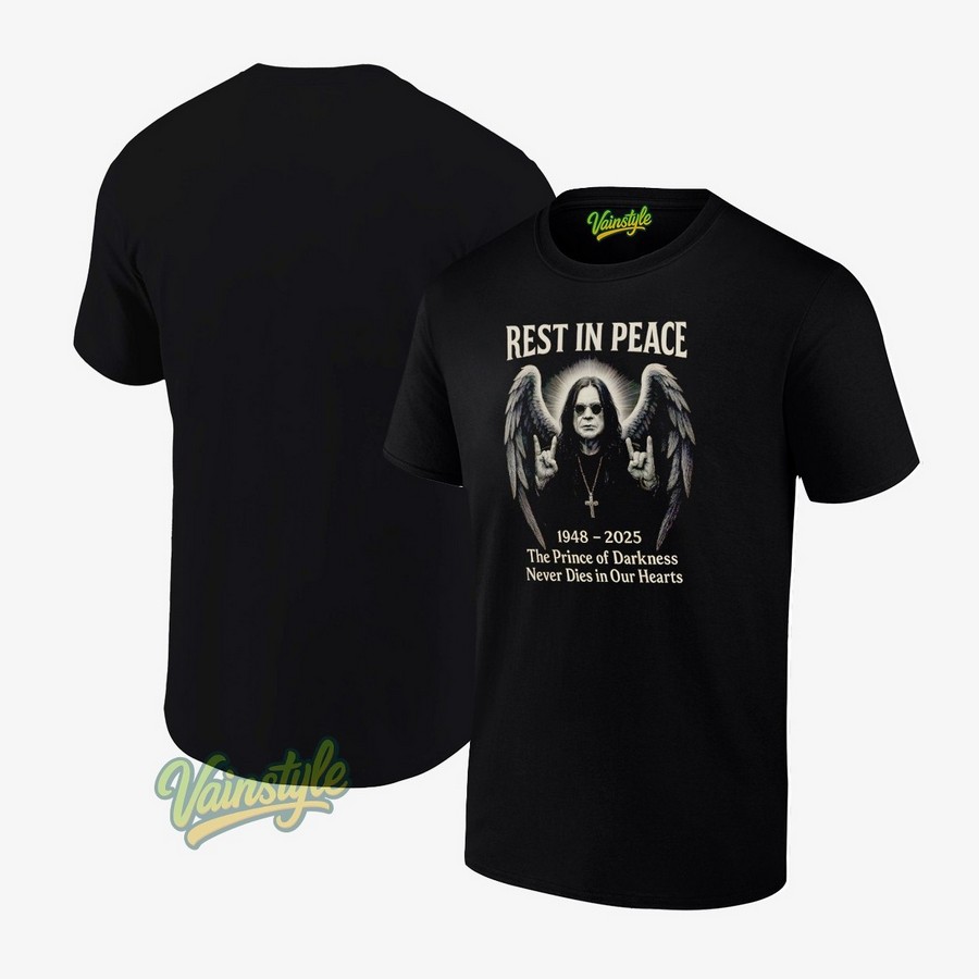 Ozzy Osbourne Rest In Peace 1948-2005 The Prince Of Darkness Never Dies In Our Hearts T-Shirt Ozzy Osbourne Rest In Peace 1948-2005 The Prince Of Darkness Never Dies In Our Hearts T-Shirt
