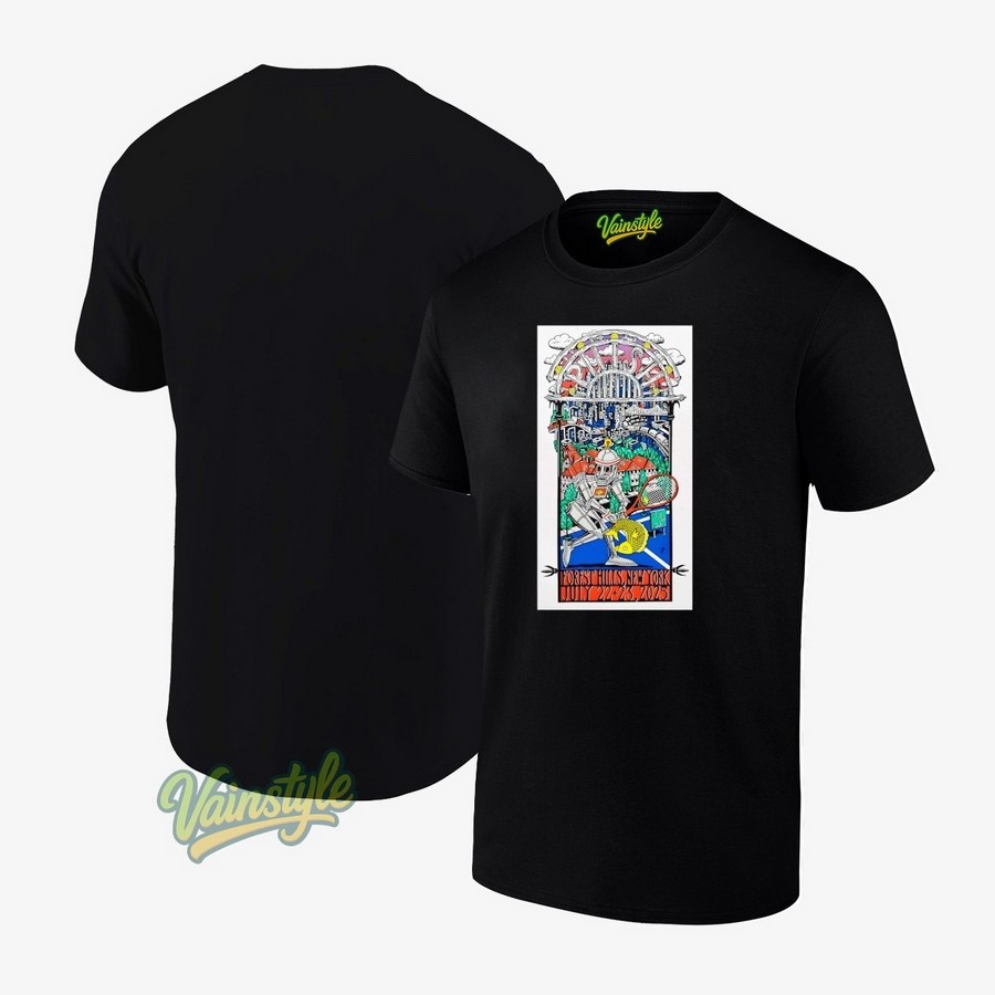 Phish Jul 22-23 2025 Forest Hills Stadium Poster T-Shirt Phish Jul 22-23 2025 Forest Hills Stadium Poster T-Shirt