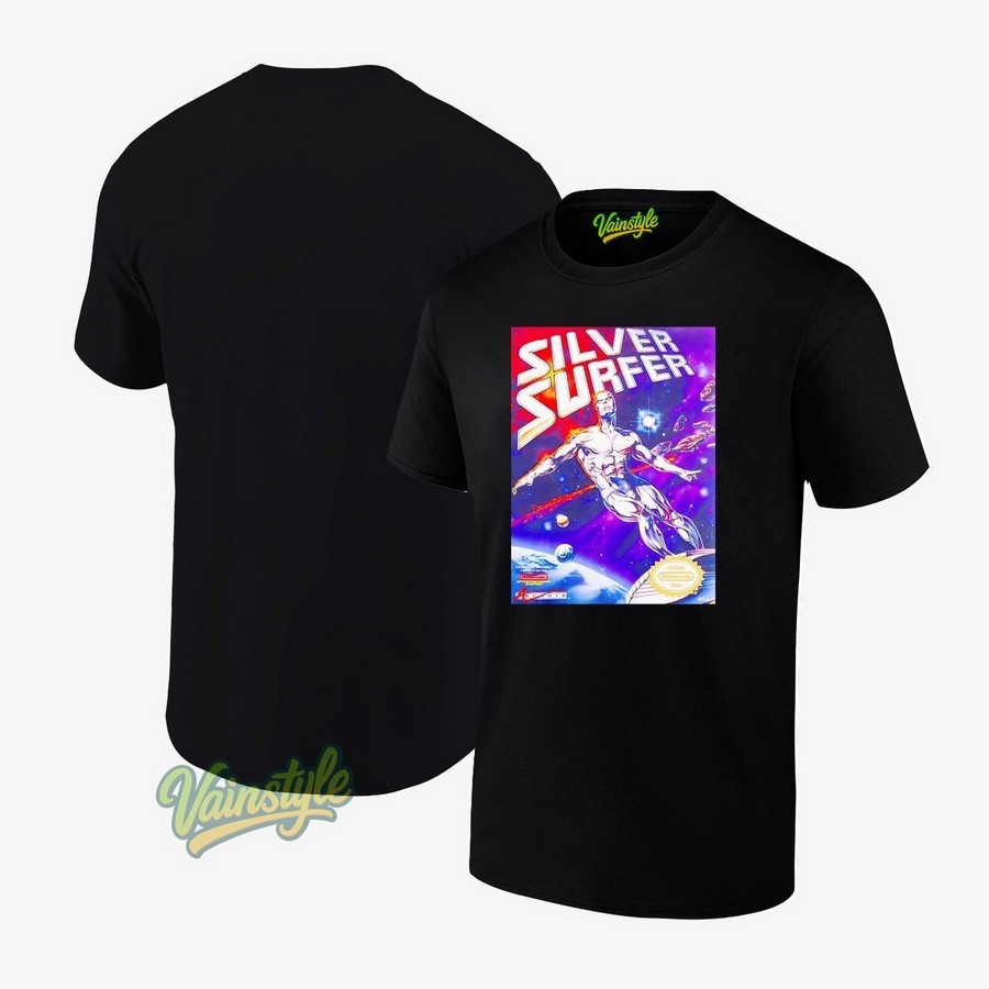 Silver Surfer Nintendo Entertainment System T-Shirt Silver Surfer Nintendo Entertainment System T-Shirt