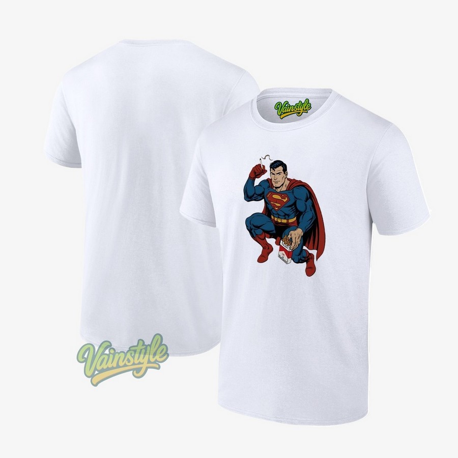 Superman smoking cartoon T-Shirt Superman smoking cartoon T-Shirt