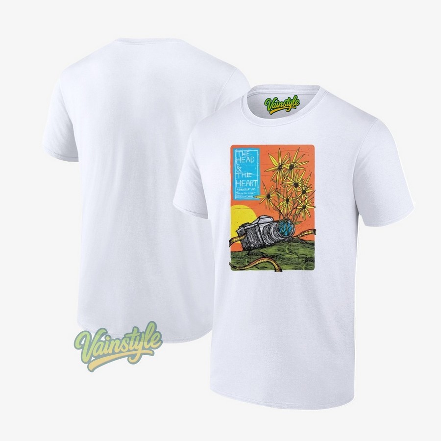 The Head And The Heart Jul 22 2025 Asheville Yards Amphitheater In Asheville NC Poster T-Shirt The Head And The Heart Jul 22 2025 Asheville Yards Amphitheater In Asheville NC Poster T-Shirt