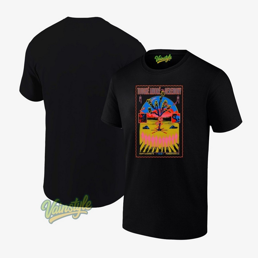 Touche Amore Nov 8 2025 In Pioneertown CA Poster T-Shirt Touche Amore Nov 8 2025 In Pioneertown CA Poster T-Shirt