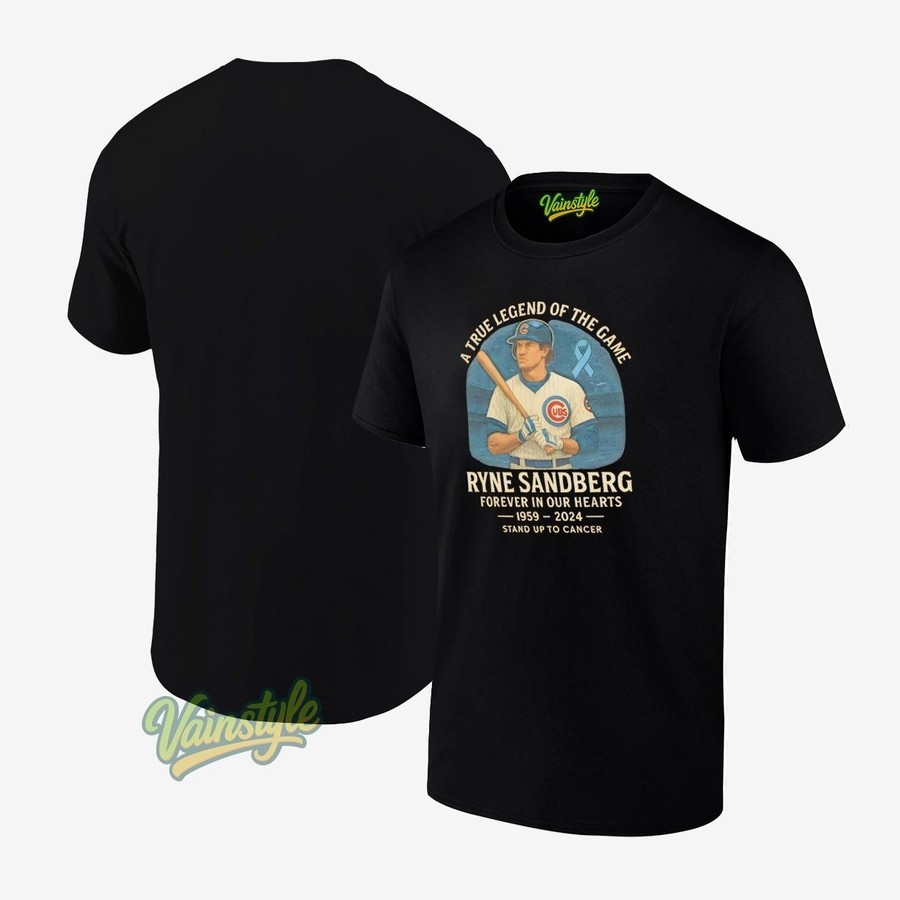 A True Legend Of The Game Ryne Sandberg Forever In Our Hearts 1959-2024 T-Shirt A True Legend Of The Game Ryne Sandberg Forever In Our Hearts 1959-2024 T-Shirt