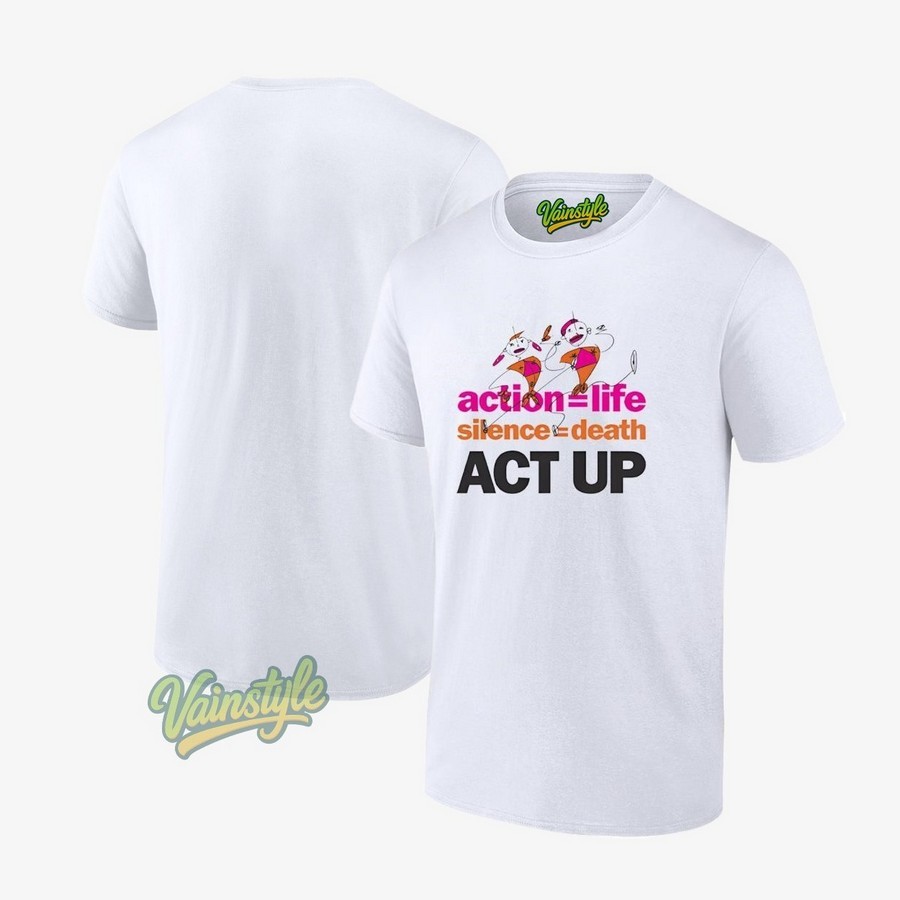 Action Life Silence Death Act Up T-Shirt Action Life Silence Death Act Up T-Shirt