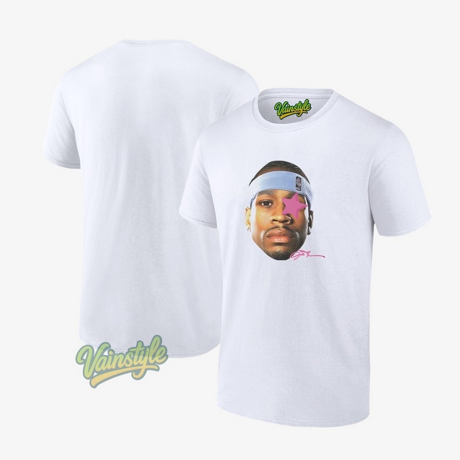 Allen Iverson Philadelphia 76ers Signature Face Unisex T-Shirt Allen Iverson Philadelphia 76ers Signature Face Unisex T-Shirt