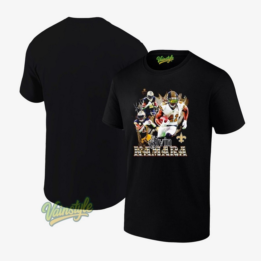 Alvin Kamara New Orleans Saints Football 2025 T-Shirt Alvin Kamara New Orleans Saints Football 2025 T-Shirt