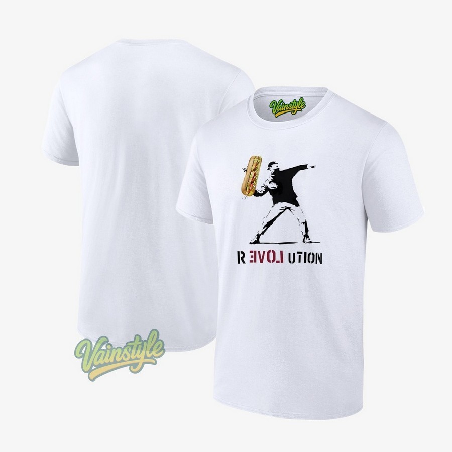 Assault With A Deli Weapon Flower Thrower Parody Hotdog T-Shirt