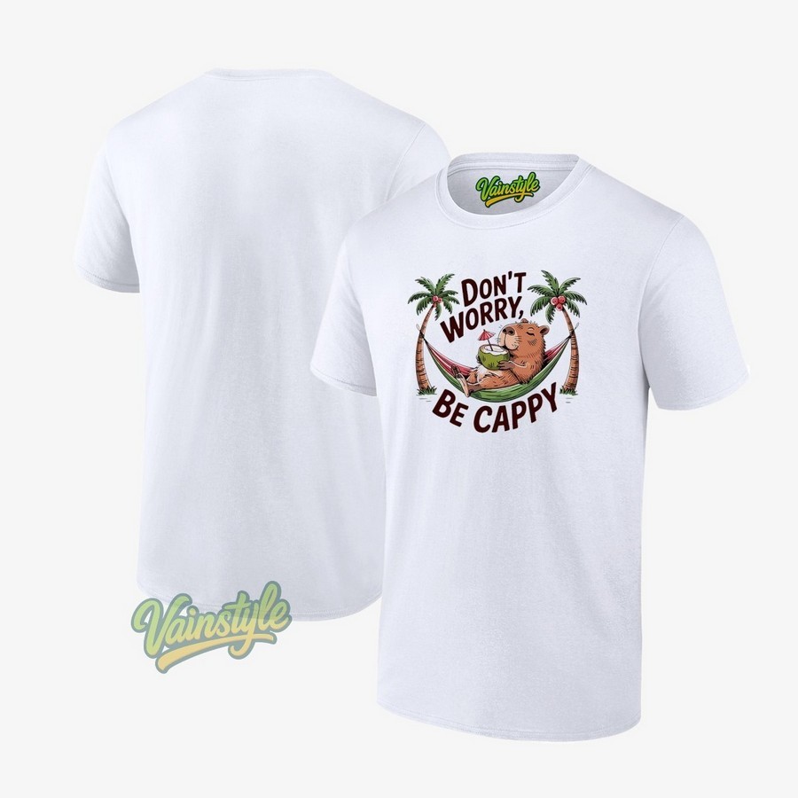 Capybara coconut don't worry be cappy Unisex T-Shirt Capybara coconut don't worry be cappy Unisex T-Shirt