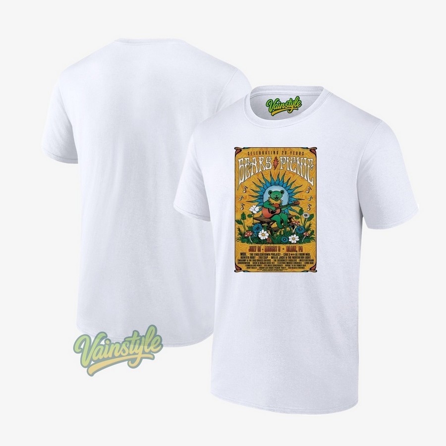 Celebrating 20 Years Bears Picnic Blain Pa On Jul 31-Aug 3 2025 Poster T-Shirt Celebrating 20 Years Bears Picnic Blain Pa On Jul 31-Aug 3 2025 Poster T-Shirt