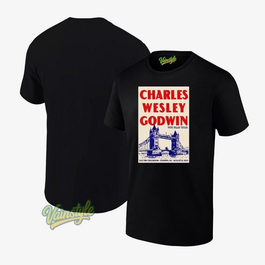 Charles Wesley Godwin The Electric Ballroom London UK Aug 21 2025 Concert Poster T-Shirt Charles Wesley Godwin The Electric Ballroom London UK Aug 21 2025 Concert Poster T-Shirt