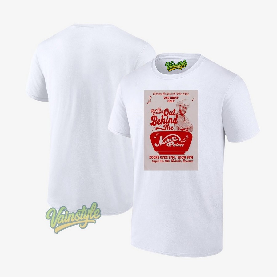 Charley Crockett At Nashville Palace On August 11 2025 Poster T-Shirt Charley Crockett At Nashville Palace On August 11 2025 Poster T-Shirt