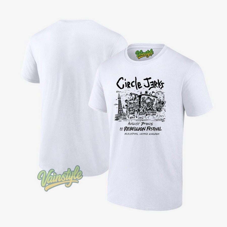 Circle Jerks Rebellion Festival Blackpool 2025 T-Shirt Circle Jerks Rebellion Festival Blackpool 2025 T-Shirt