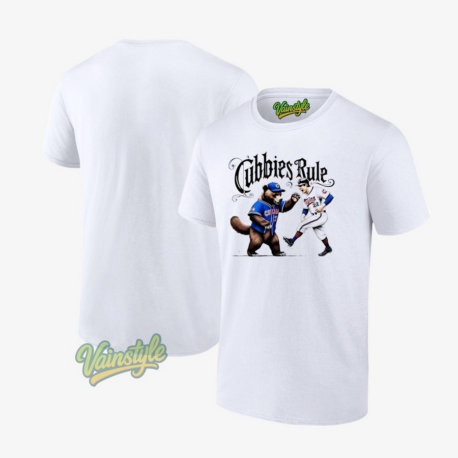 Cubbies Rule Chicago Vs Twins Baseball T-Shirt Cubbies Rule Chicago Vs Twins Baseball T-Shirt