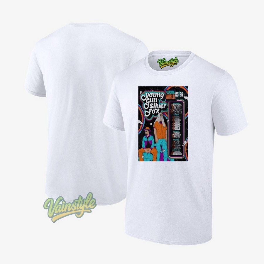Fall Tour 2026 Young Gun Silver Fox Poster T-Shirt Fall Tour 2026 Young Gun Silver Fox Poster T-Shirt