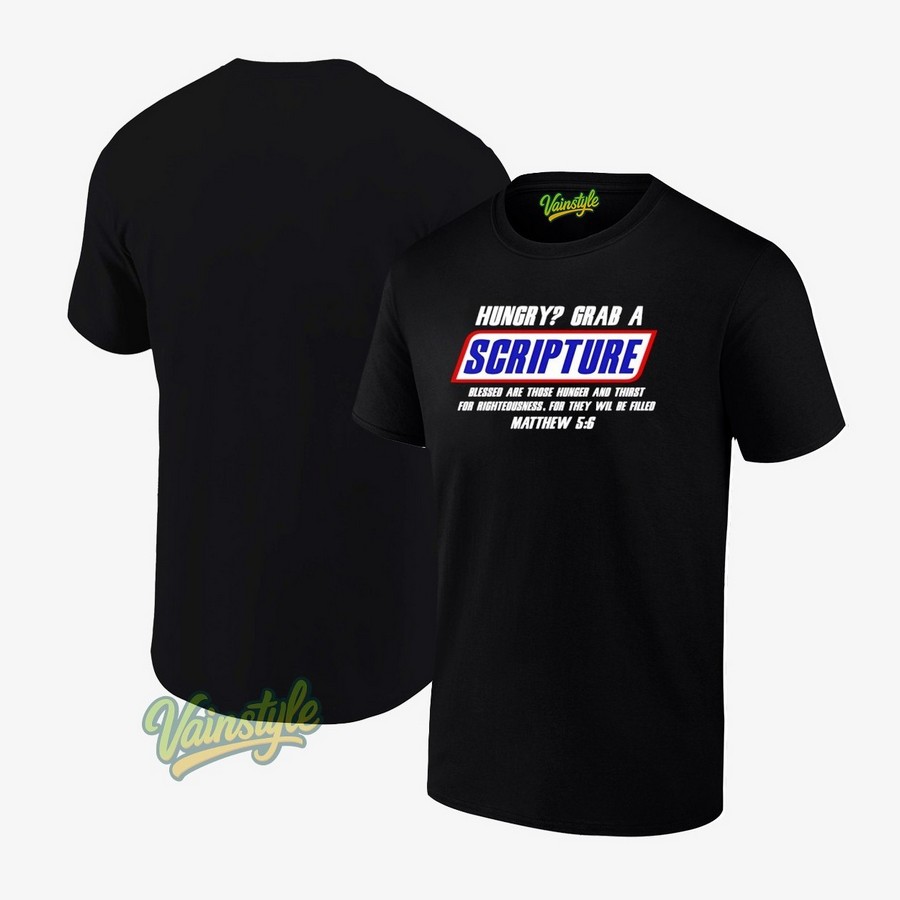 Famous Scripture Gifts Bible Verse Candy Bar Parody T-Shirt Famous Scripture Gifts Bible Verse Candy Bar Parody T-Shirt