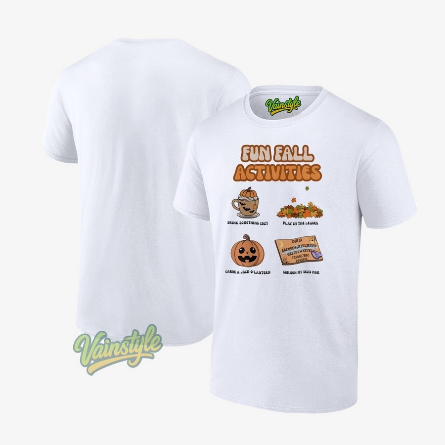 Fun Fall Activities Mom Version Halloween T-Shirt Fun Fall Activities Mom Version Halloween T-Shirt