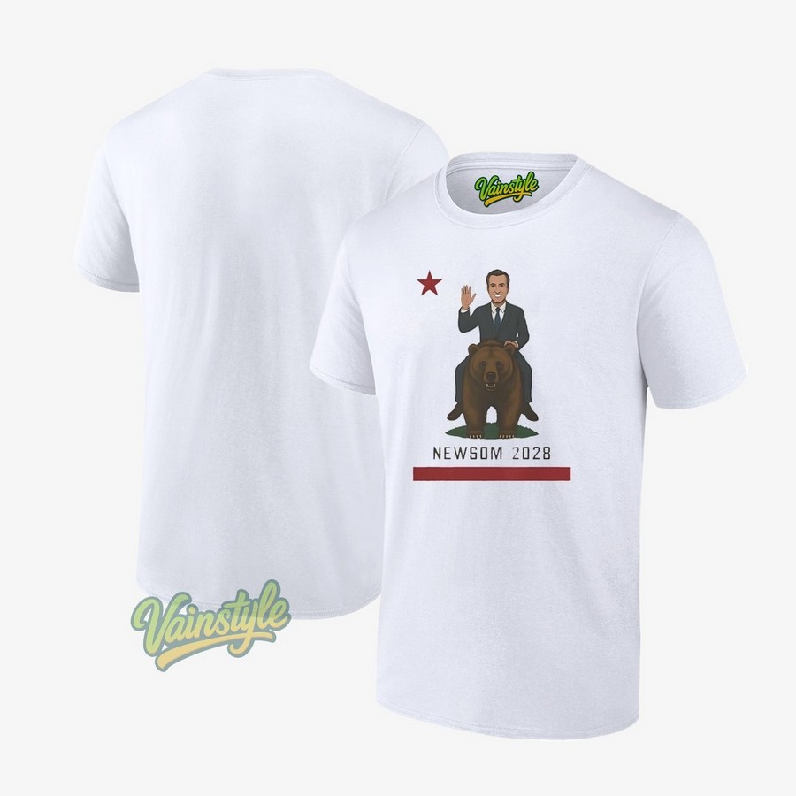 Gavin Newsom bear 2028 California T-Shirt Gavin Newsom bear 2028 California T-Shirt