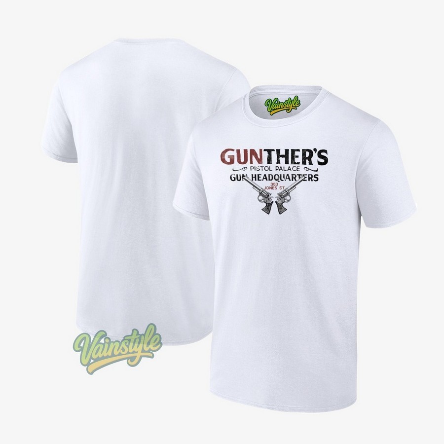 Gunther's Pistol Palace Gun Headquarters T-Shirt Gunther's Pistol Palace Gun Headquarters T-Shirt