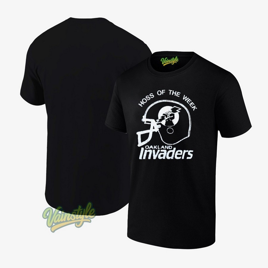 Hoss Of The Week Oakland Invaders Football Helmet T-Shirt Hoss Of The Week Oakland Invaders Football Helmet T-Shirt