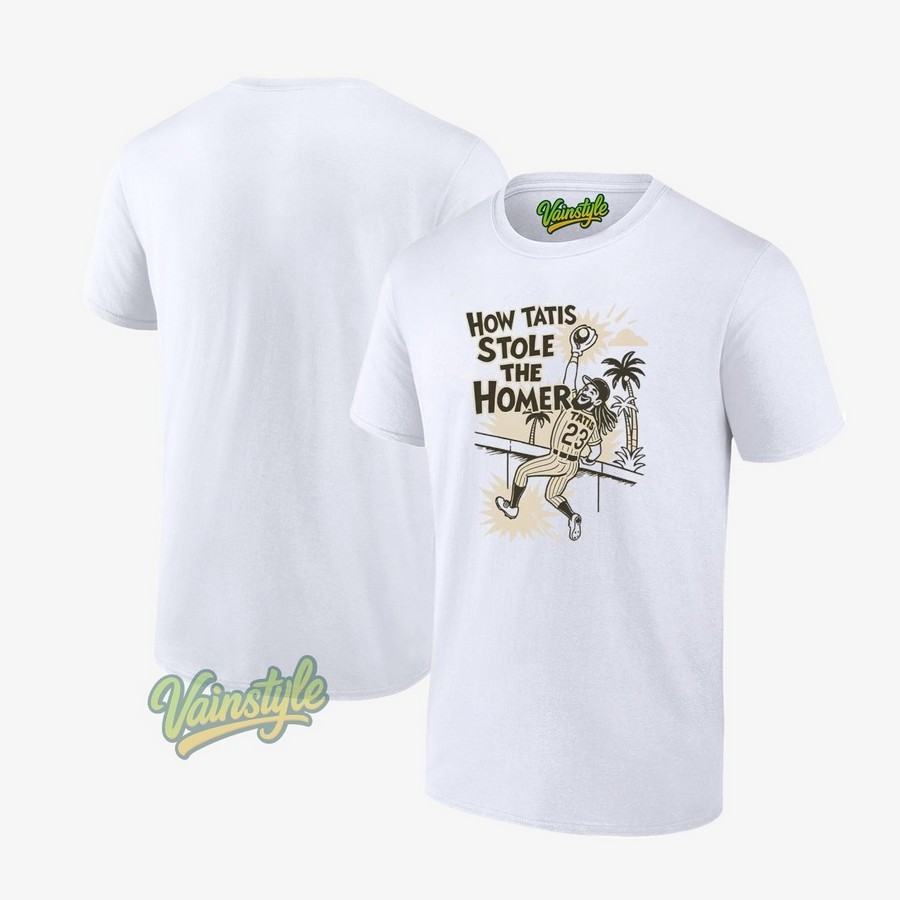 How Tatis Stole The Homer Fernando Tatis Jr #23 T-Shirt How Tatis Stole The Homer Fernando Tatis Jr #23 T-Shirt