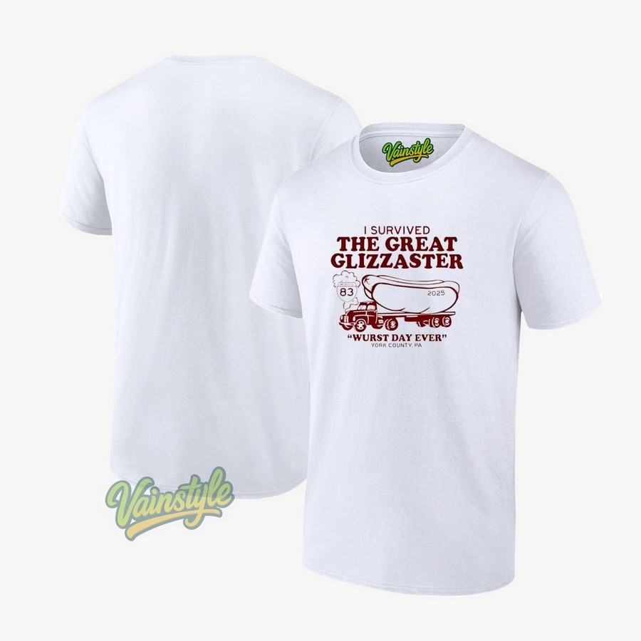 I Survived The Great Glizzaster York County PA 2025 T-Shirt I Survived The Great Glizzaster York County PA 2025 T-Shirt