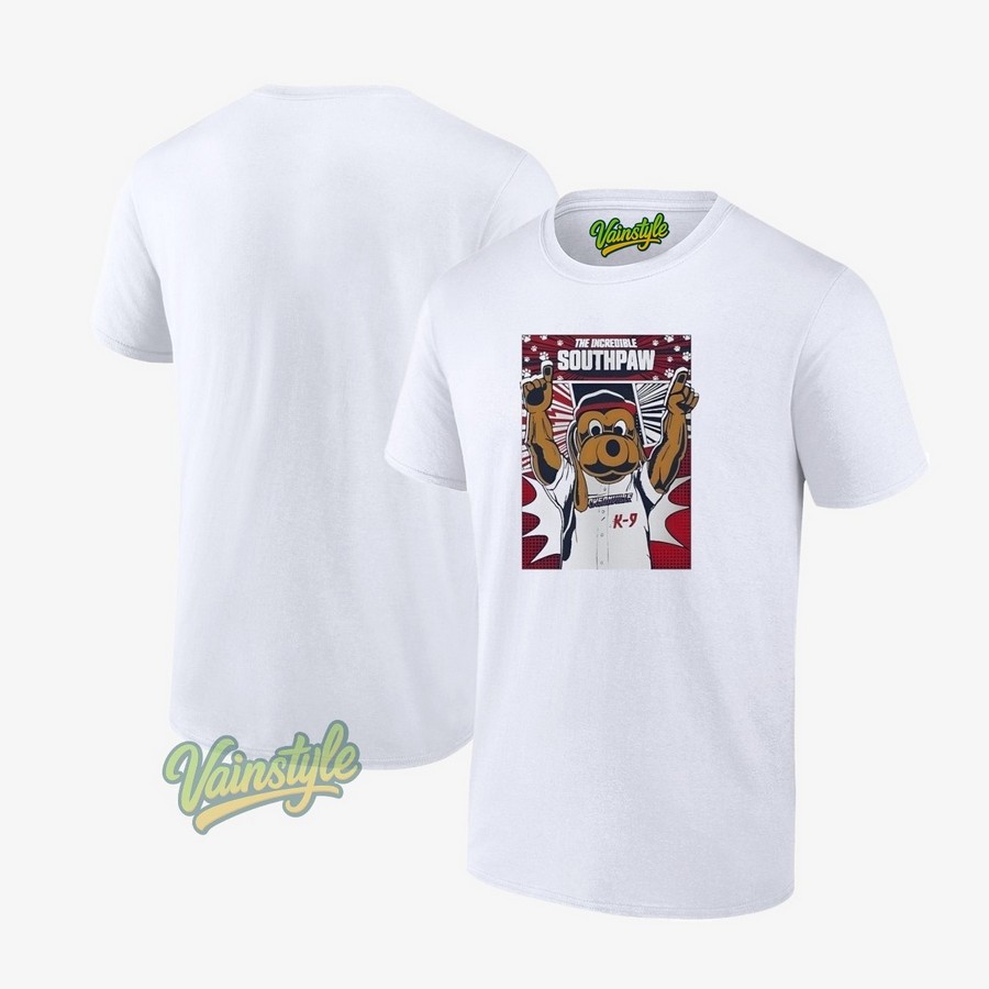 Jacksonville Jumbo Shrimp The Incredible Southpaw Comic T-Shirt Jacksonville Jumbo Shrimp The Incredible Southpaw Comic T-Shirt