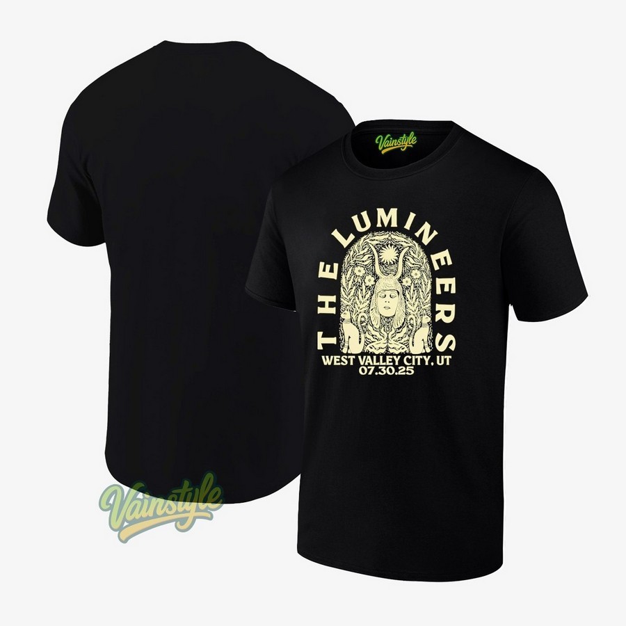July 30 2025 The Lumineers At West Valley City Ut Tour T-Shirt July 30 2025 The Lumineers At West Valley City Ut Tour T-Shirt