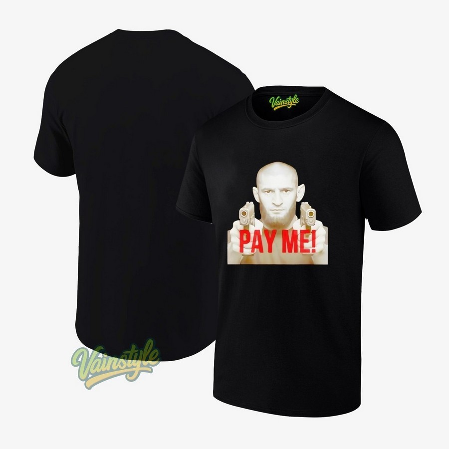 Khamzat Chimaev Gun Pay Me T-Shirt Khamzat Chimaev Gun Pay Me T-Shirt