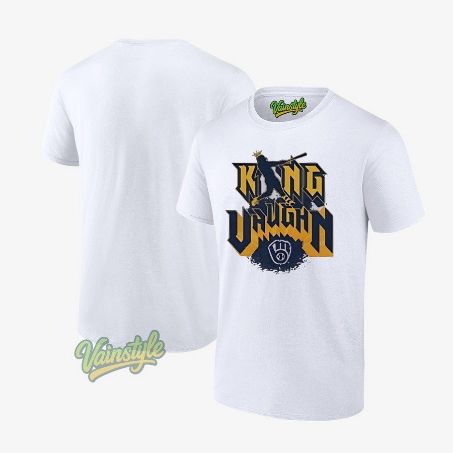 King Vaughn Milwaukee Brewers 2025 T-Shirt King Vaughn Milwaukee Brewers 2025 T-Shirt