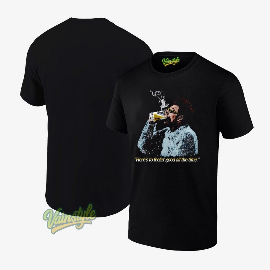 Kramer drinks beer here's to feelin' good all the time T-Shirt Kramer drinks beer here's to feelin' good all the time T-Shirt