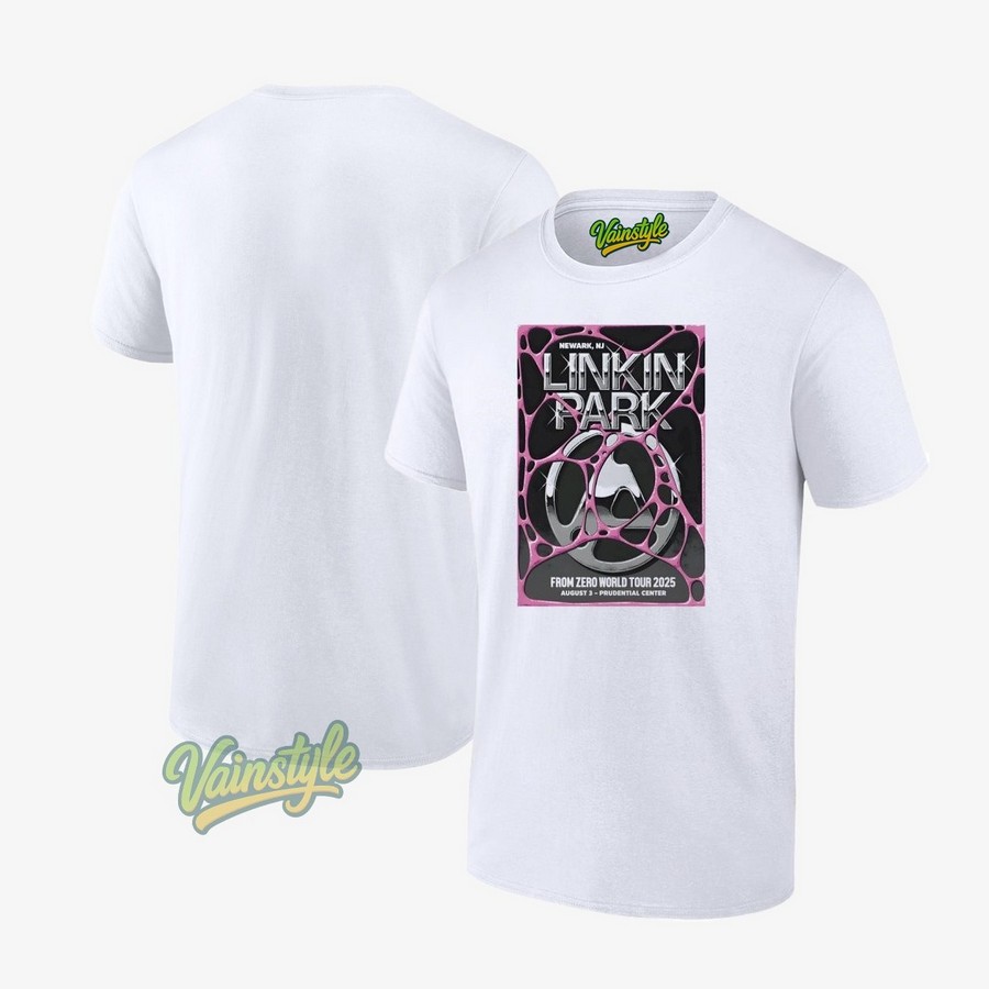 Linkin Park Aug 3 2025 In Newark NJ Poster T-Shirt Linkin Park Aug 3 2025 In Newark NJ Poster T-Shirt