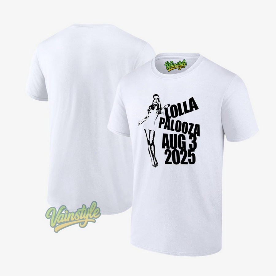 Lollapalooza Chicago 2025 Sabrina Carpenter T-Shirt Lollapalooza Chicago 2025 Sabrina Carpenter T-Shirt