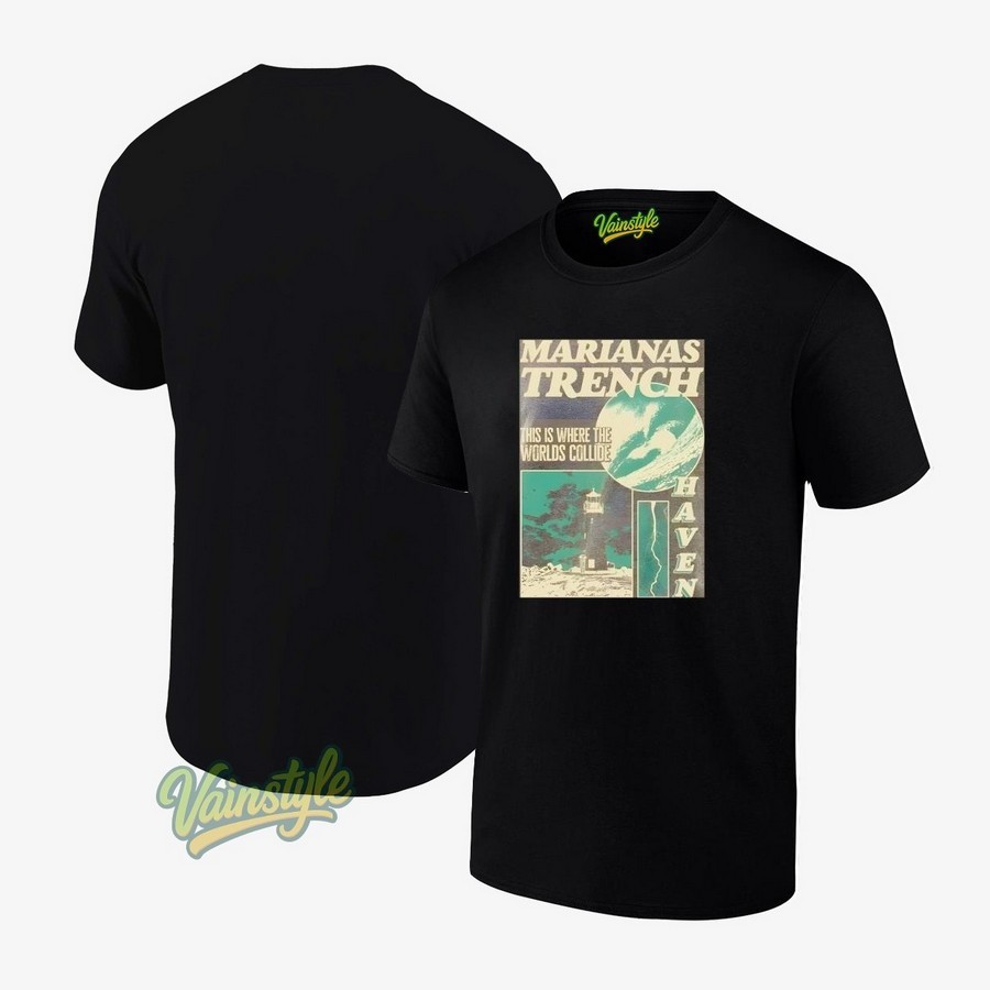 Marianas Trench This Is Where The World Collide Haven T-Shirt Marianas Trench This Is Where The World Collide Haven T-Shirt