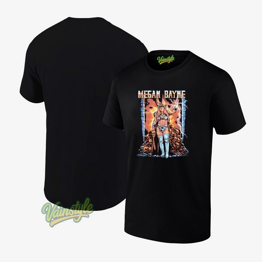 Megan Bayne skulls lightning T-Shirt Megan Bayne skulls lightning T-Shirt